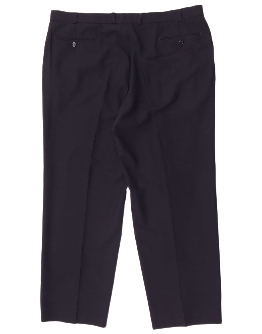 Pantaloni da abito affusolati da uomo Marks & Spencer W40 L29 poliestere blu navy