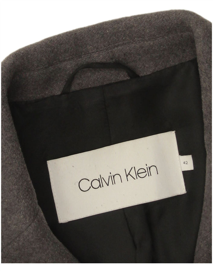 Cappotto da donna Calvin Klein IT 42 Lana vergine grigio medio