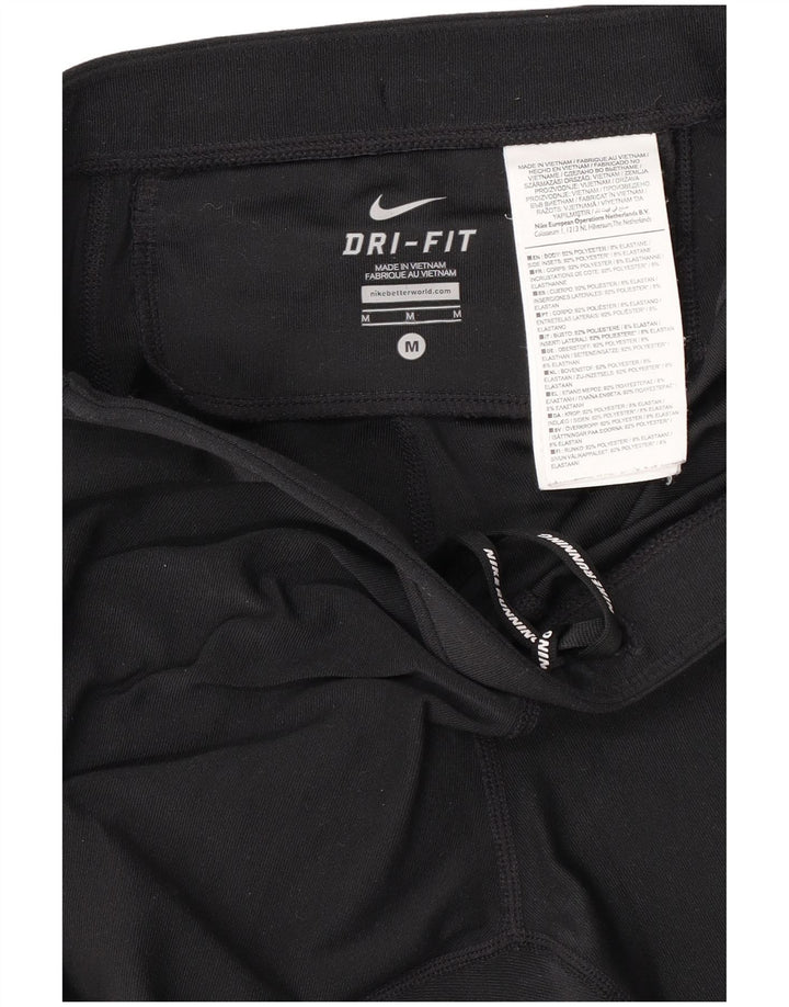 Pantaloni da tuta Nike Dri Fit da donna UK 12 Medium Nero Poliestere
