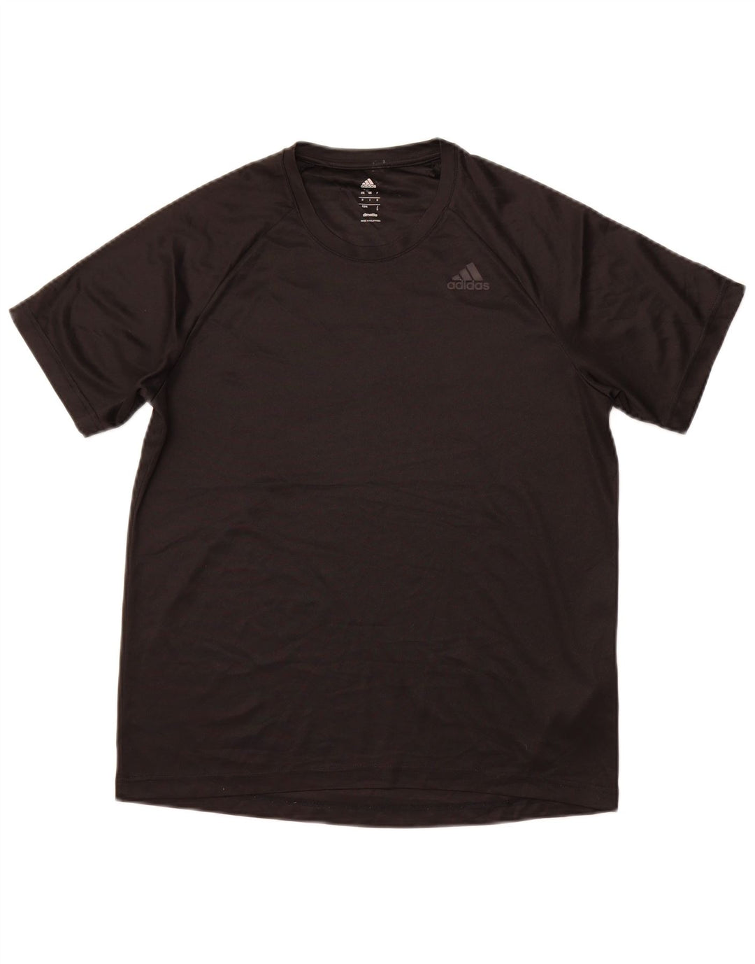T-shirt ADIDAS da uomo Climalite Top medio nero poliestere sportivo