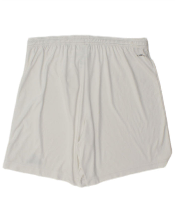 Pantaloncini sportivi Adidas Aeroready da uomo grandi in poliestere bianco