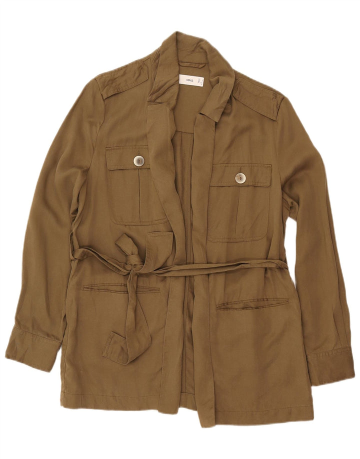 Giacca militare da donna MANGO UK 16 Large Khaki Lyocell