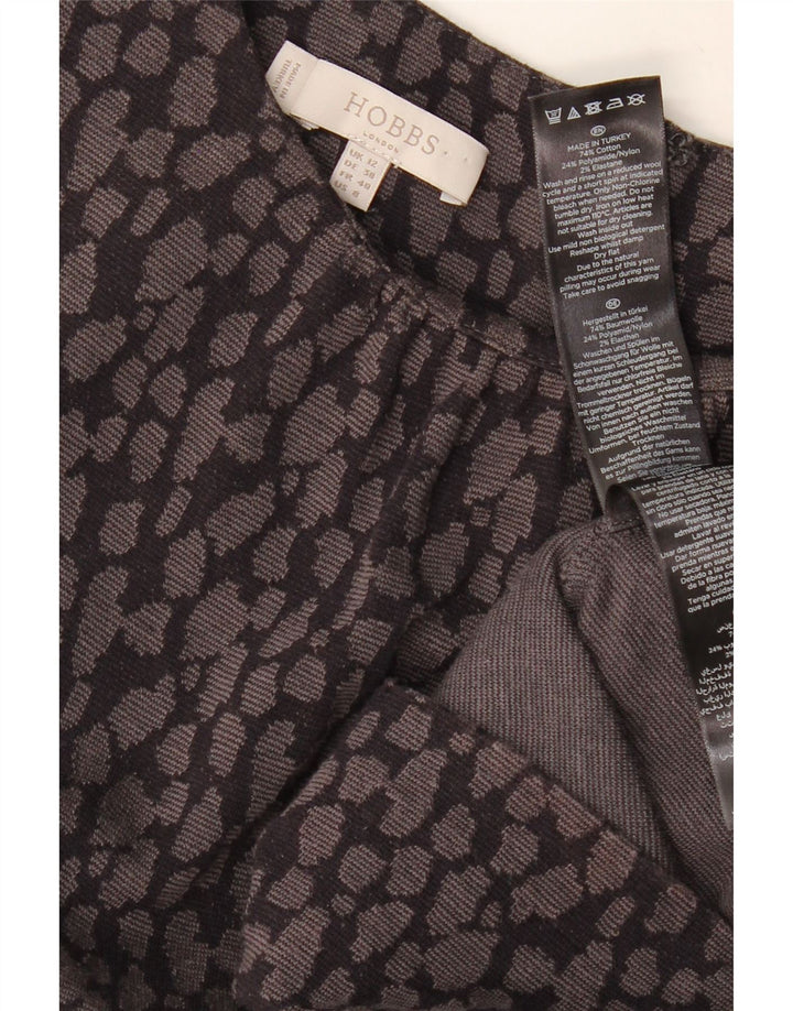 Abito aderente da donna HOBBS UK 12 Cotone maculato grigio medio