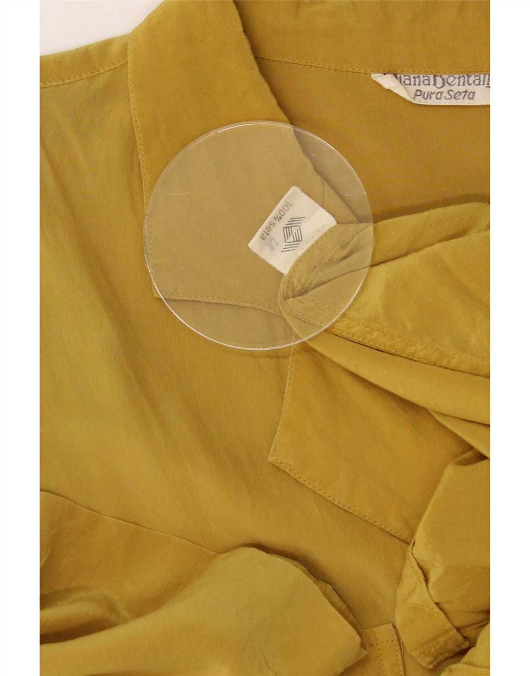 Abito a trapezio da donna di Diana Bentall IT 50 XL in seta gialla