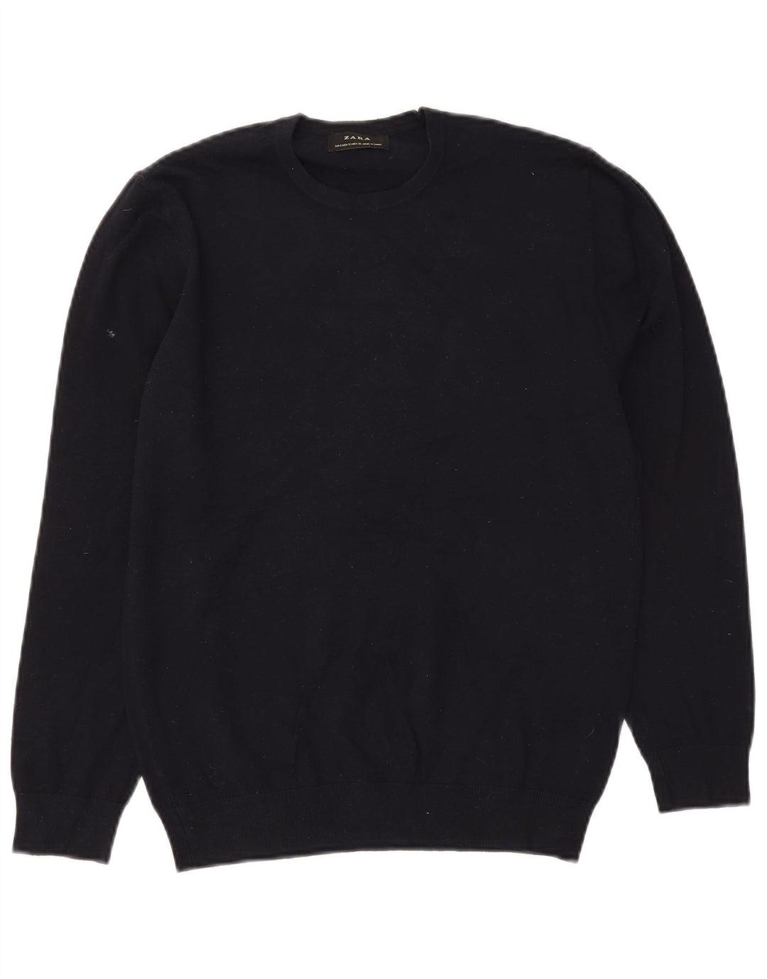 Maglione maglione girocollo da uomo Zara piccolo blu navy