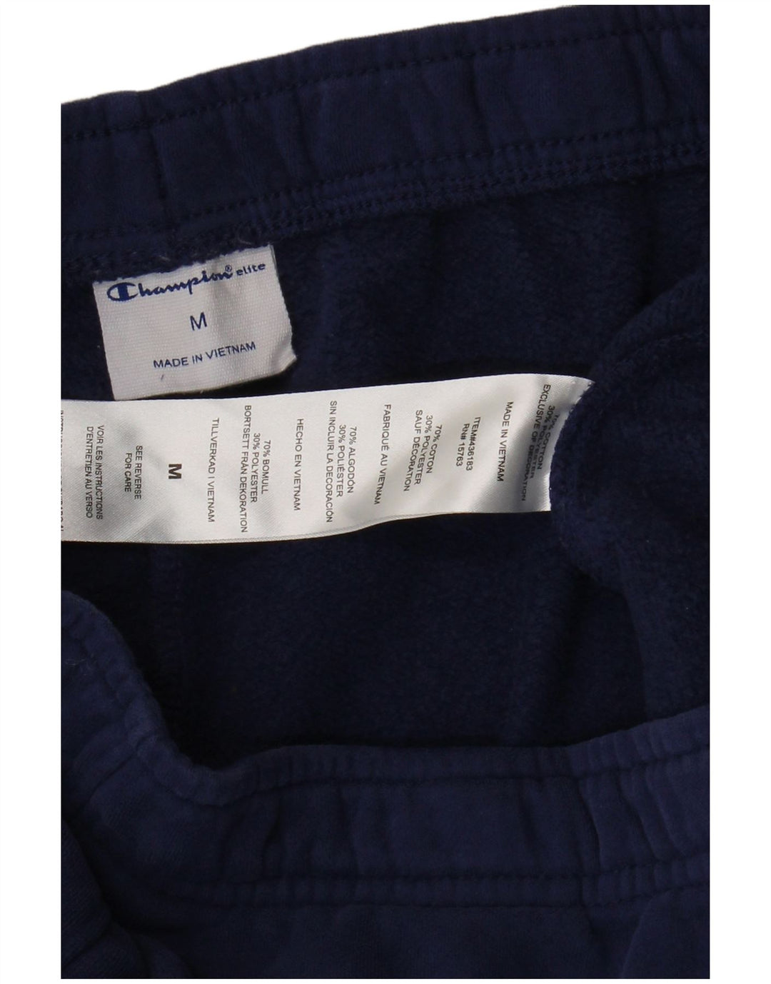 Pantaloni da tuta da uomo Champion in cotone medio blu navy