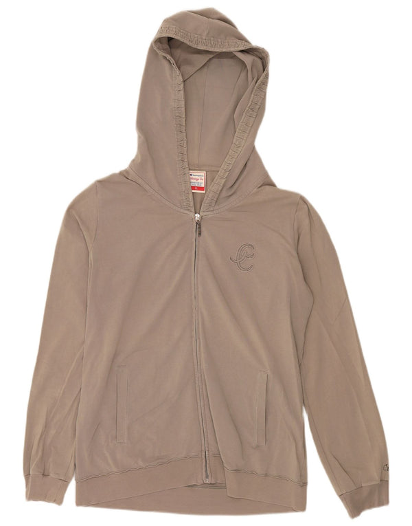 Maglione con cappuccio e zip CHAMPION da donna, vestibilità Heritage, UK 18 XL, cotone beige