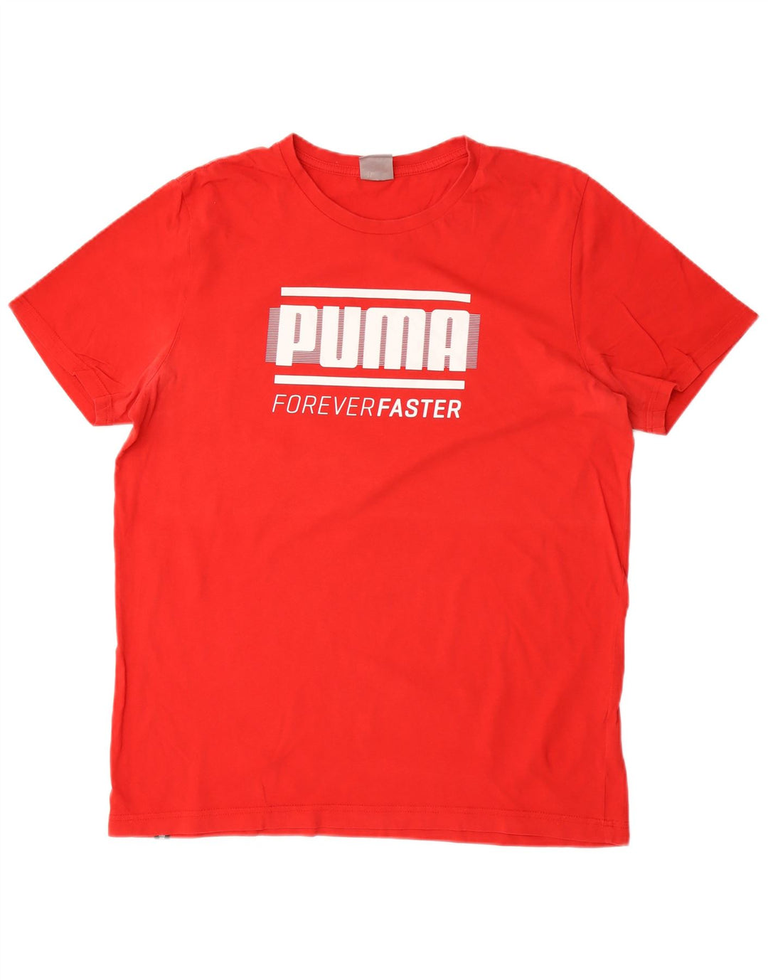 T-shirt grafica da uomo Puma Top grande in cotone rosso