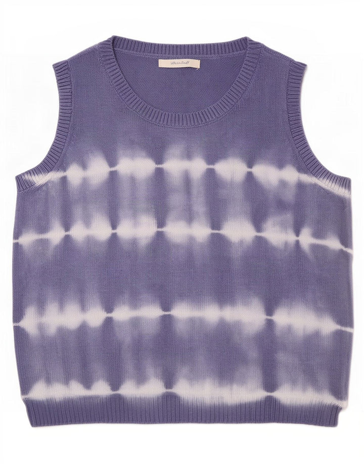Canotta da donna White Stuff Canotta UK 10 Small Blu Tie Dye Cotton