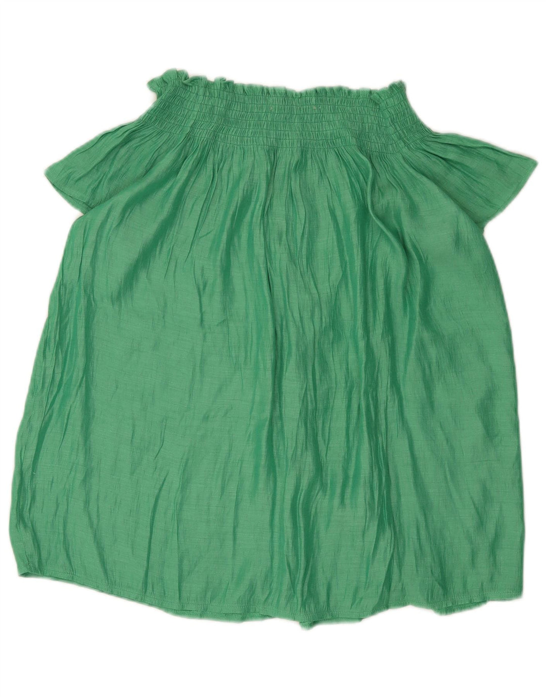 Top Zara da donna con spalle scoperte, camicetta UK 14 verde medio