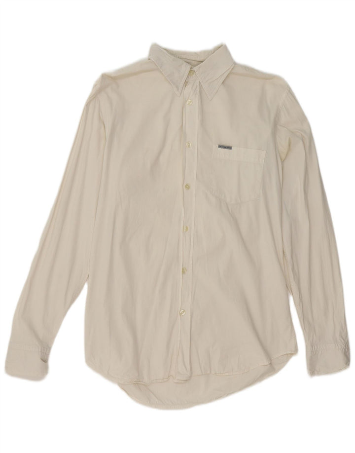 Camicia da uomo Calvin Klein Jeans grande bianca