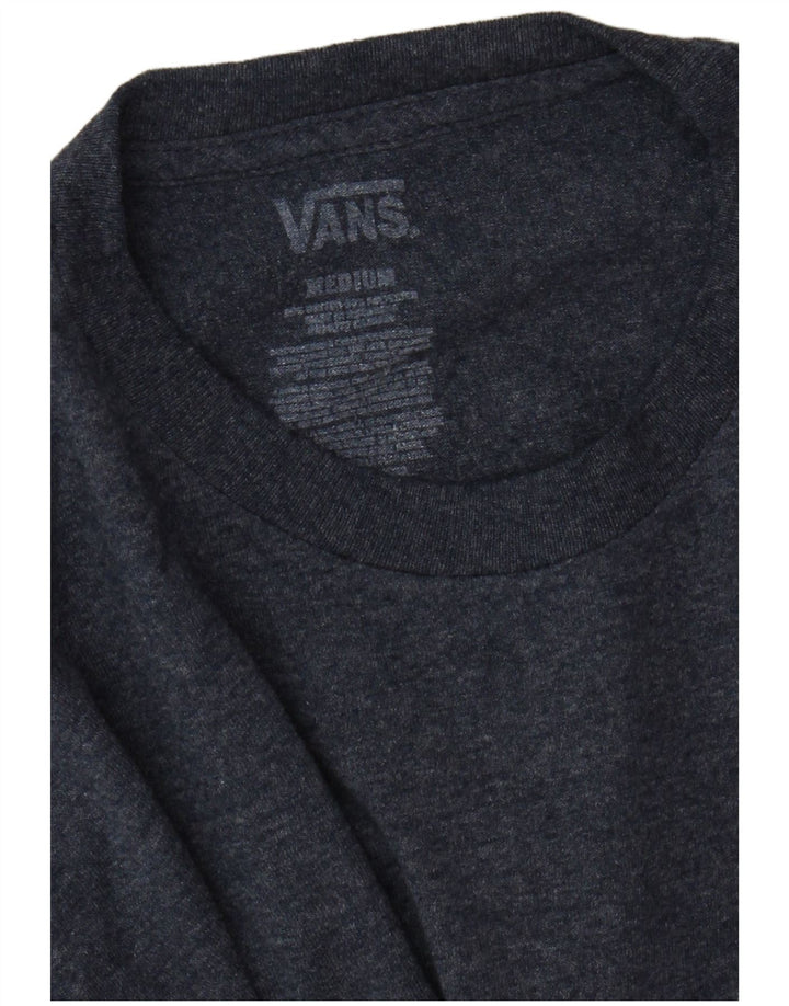 T-shirt grafica da uomo Vans Top blu medio chiazzato