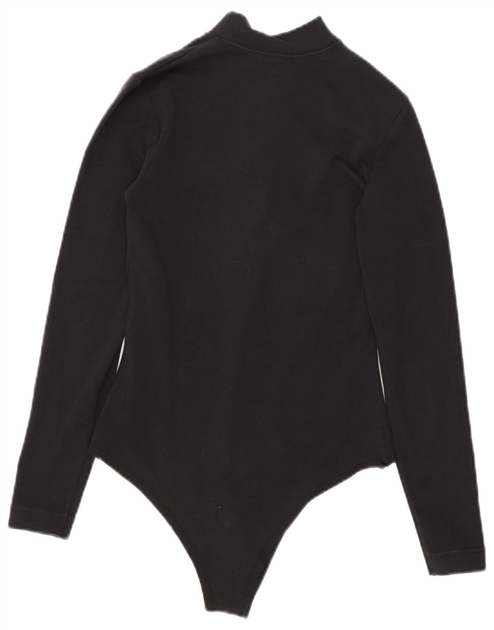 Body a maniche lunghe da donna Nike UK 6 XS cotone nero
