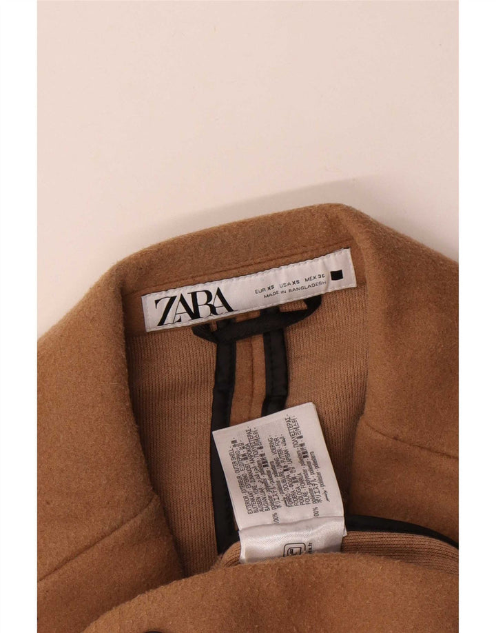 Cappotto oversize da uomo Zara UK 34 XS Poliestere beige