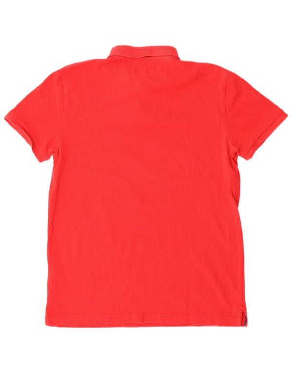 Polo da uomo Hackett vestibilità classica in cotone rosso medio