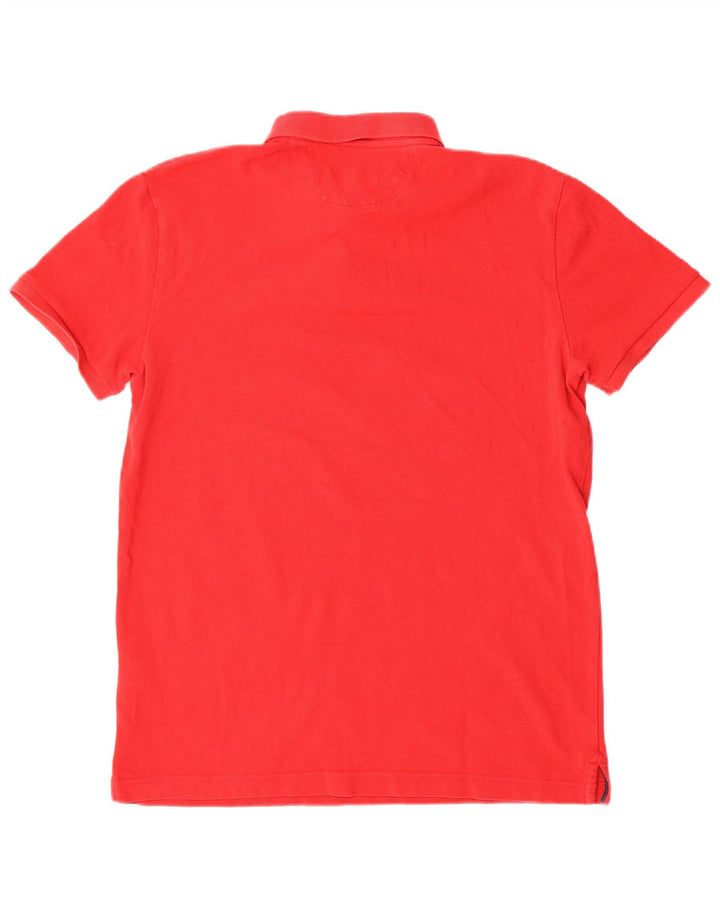 Polo da uomo Hackett vestibilità classica in cotone rosso medio