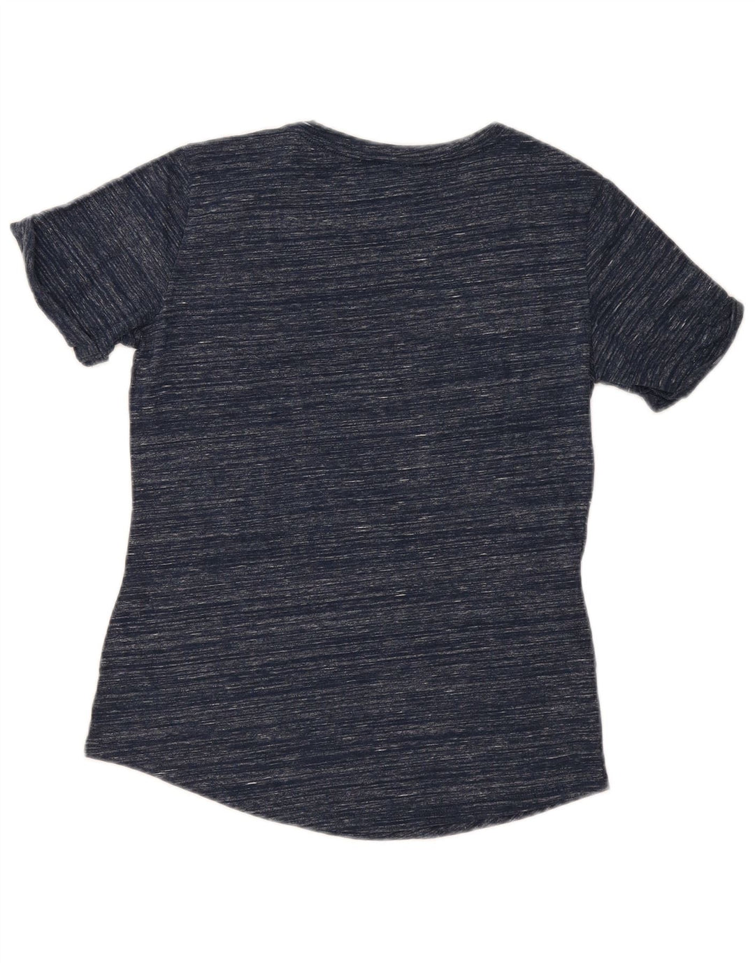 CHAMPION Womens Graphic T-Shirt Top UK 12 Medium Navy Blue Flecked