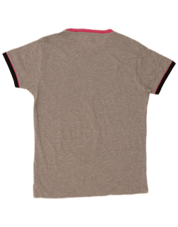 T-shirt grafica da donna Kappa Top UK 18 XL cotone grigio