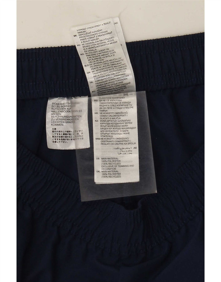 Pantaloni da tuta da uomo Adidas medi in poliestere blu navy
