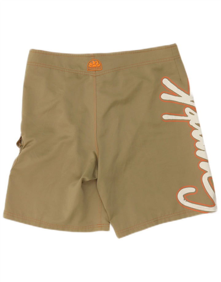 Pantaloncini da bagno grafici da uomo Sundek Poliestere beige medio