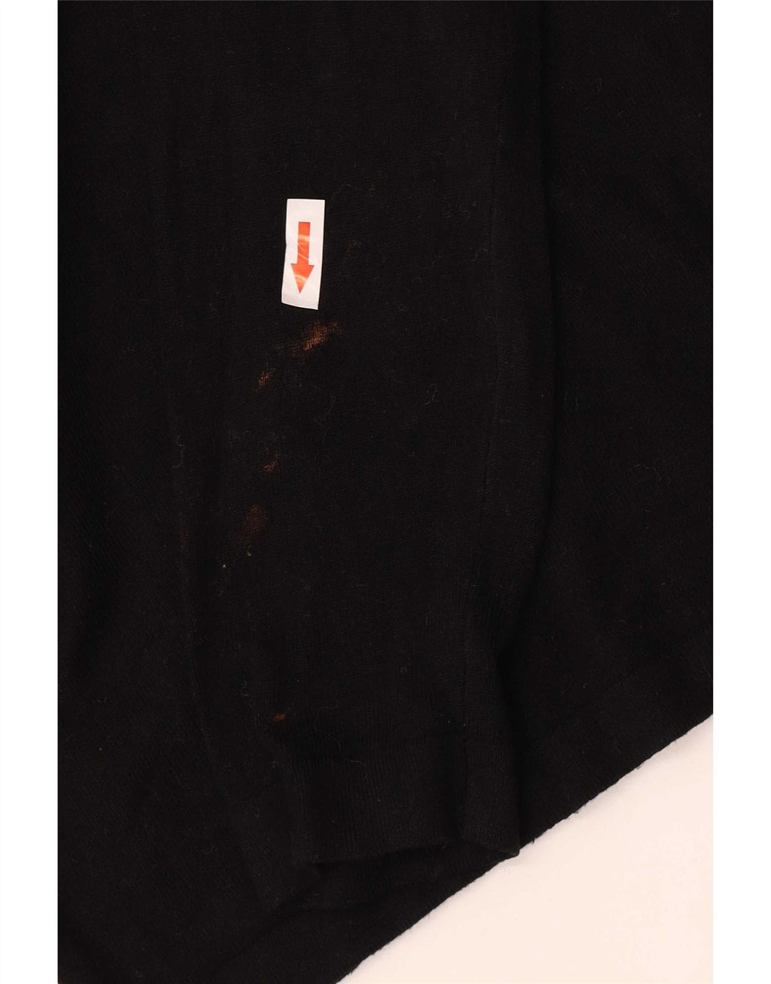 Maglione Zara da uomo con scollo a V in viscosa nera media