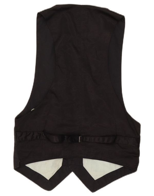 Diesel Womens Waistcoat UK 12 Medium Black