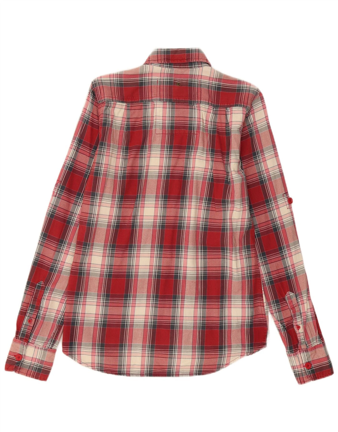 Camicia da uomo in flanella SUPERDRY a quadri rossi medi