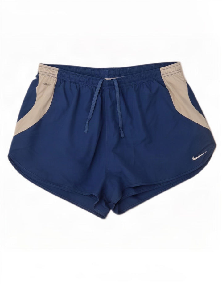 Pantaloncini sportivi Nike da uomo 2XL blu poliestere color block