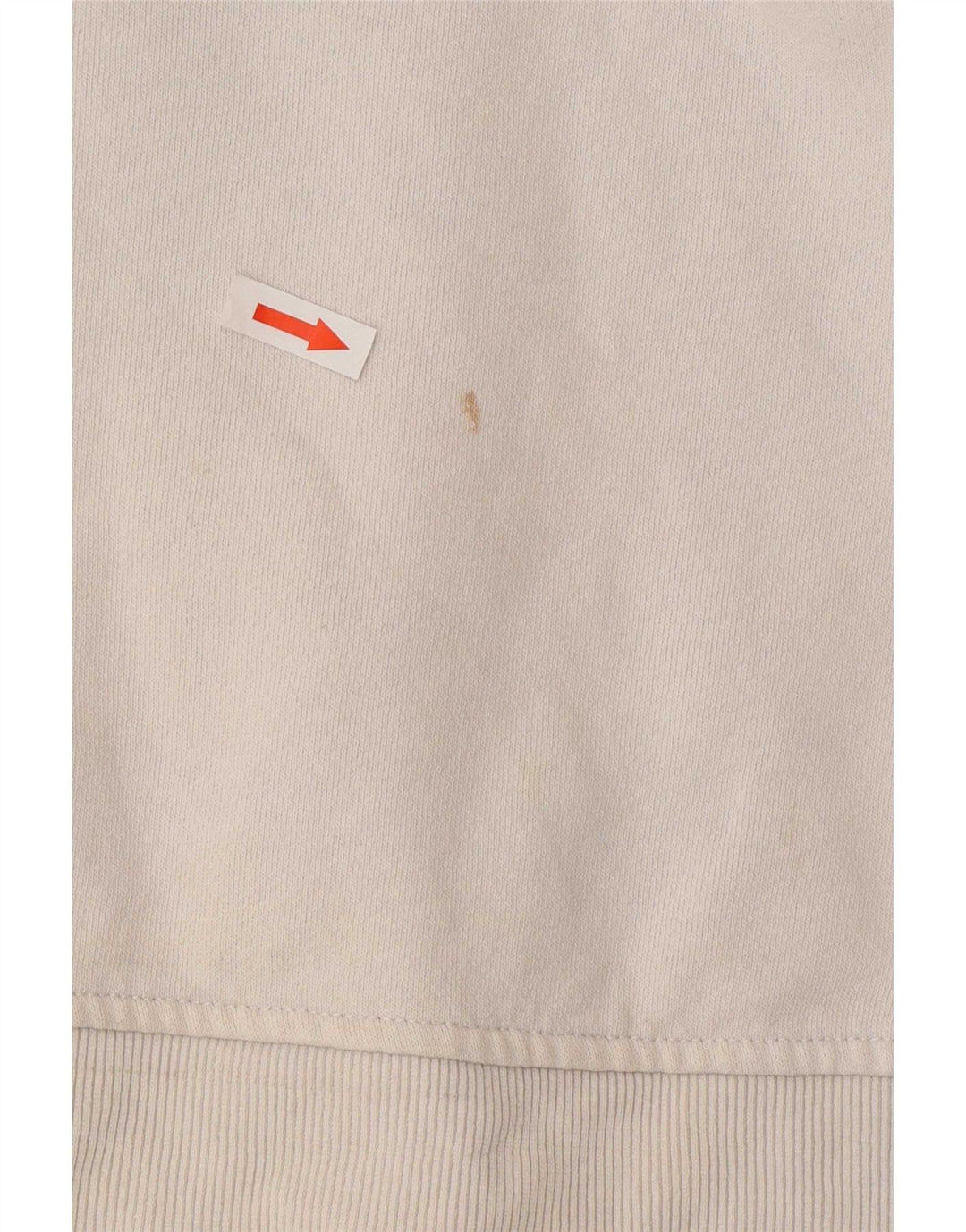 Fila Felpa grafica da uomo in cotone color block bianco medio