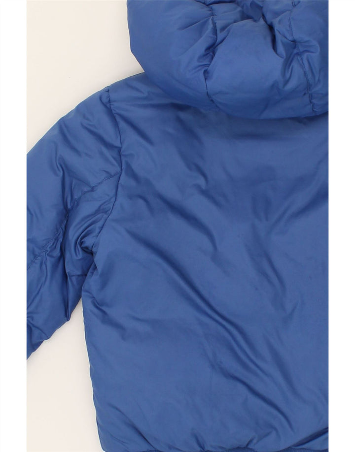 WOOLRICH Boys Hooded Padded Jacket 7-8 Years Blue Polyester Vintage Woolrich and Second-Hand Woolrich from Messina Hembry 