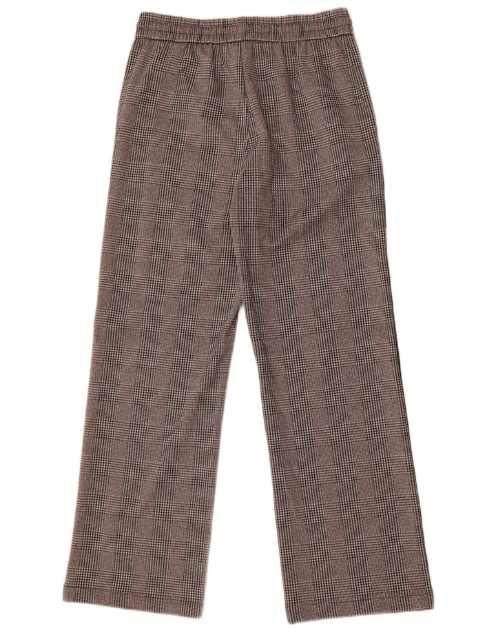 Pantaloni casual grafici da donna Marks & Spencer UK 12 Medium W30 L29 Grigio