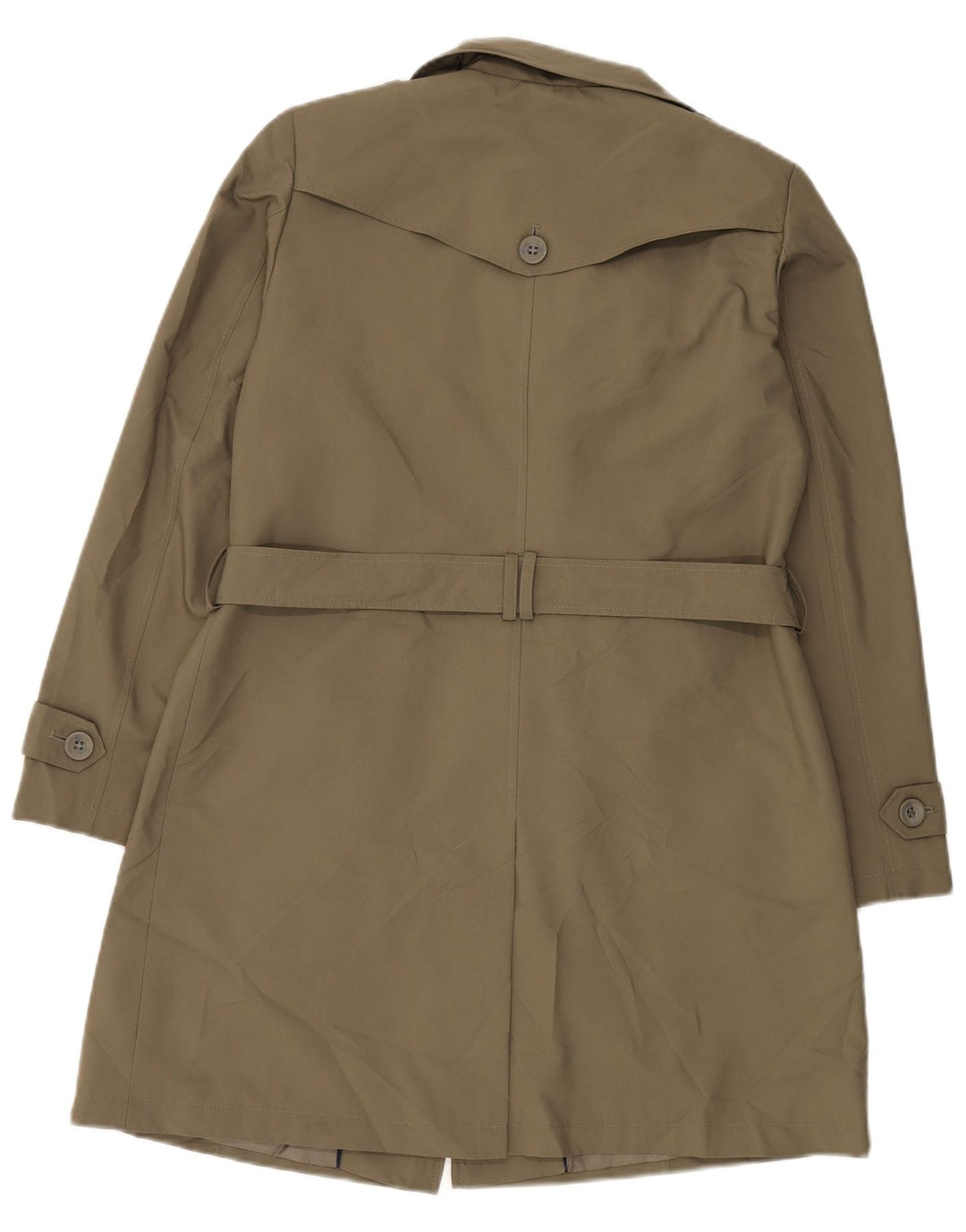 Trench da donna Marks & Spencer UK 14 grande poliestere kaki