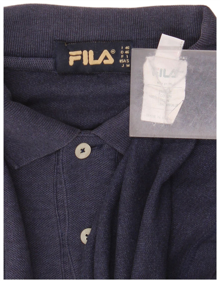 Polo Uomo Fila IT 46 Small Blu Navy Cotone