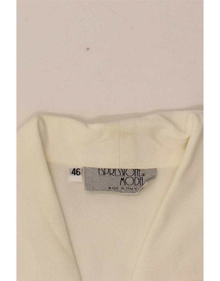 Camicia vintage da donna UK 16 grande bianca