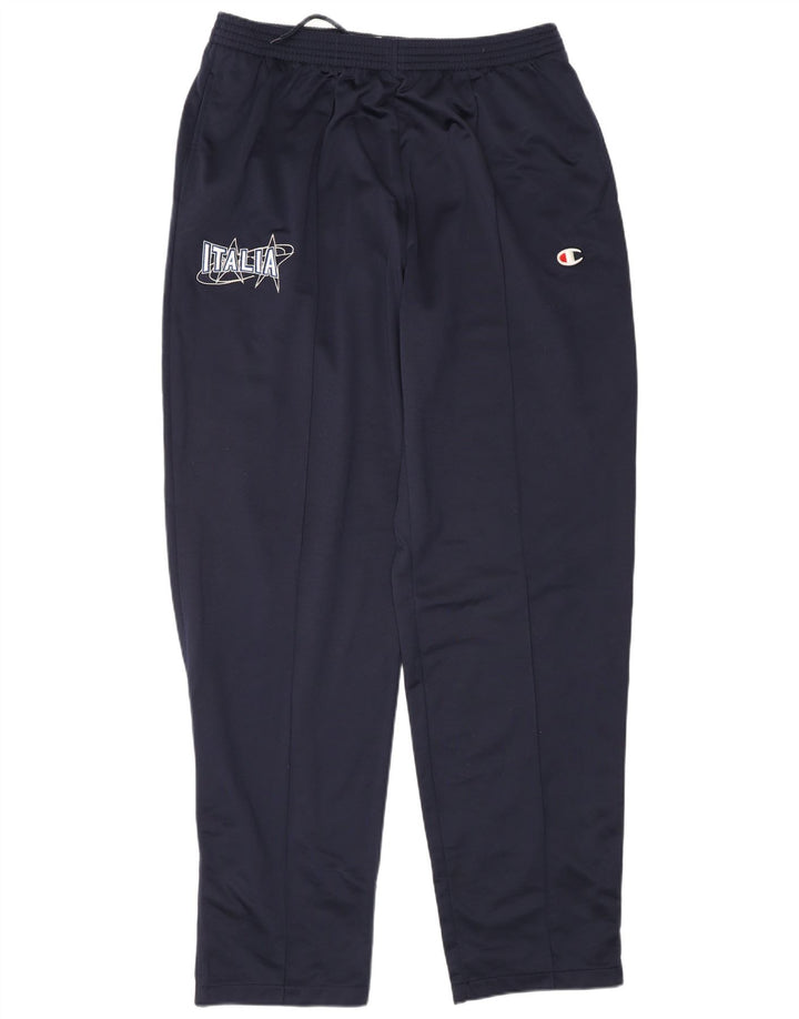Pantaloni da tuta con grafica Champion Italia da uomo 2XL poliestere blu navy
