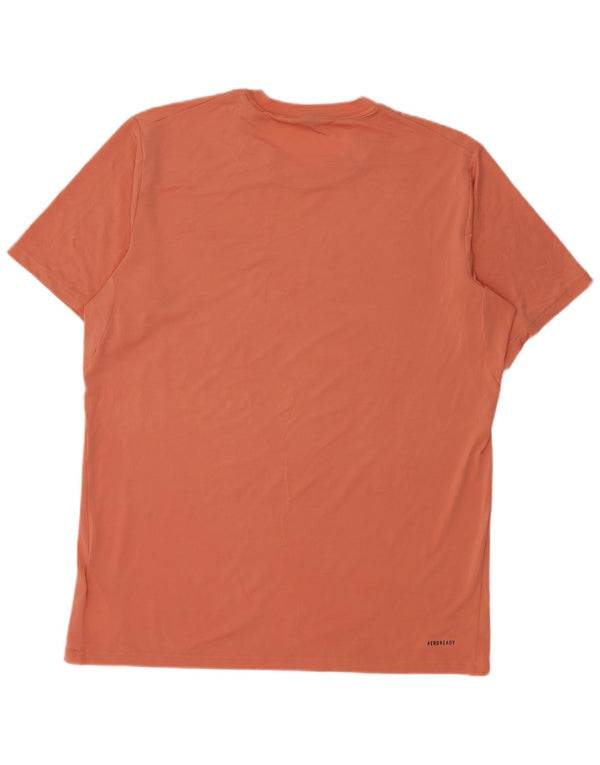 Maglietta Adidas Aeroready da uomo, grande, in poliestere rosa