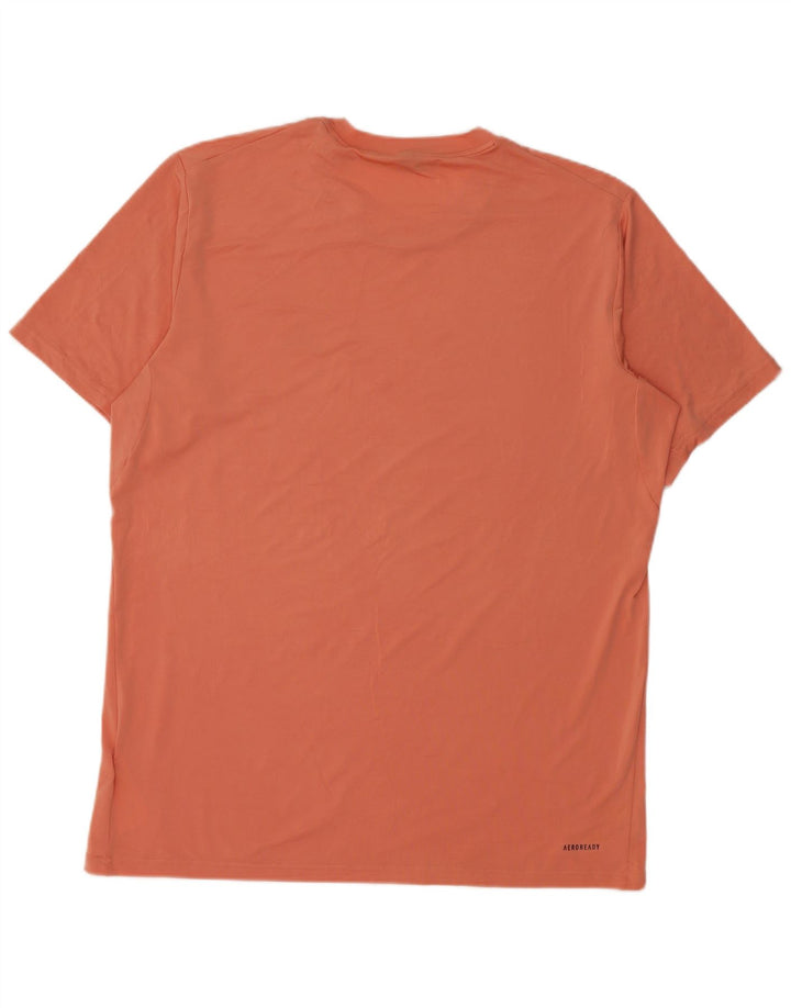 Maglietta Adidas Aeroready da uomo, grande, in poliestere rosa