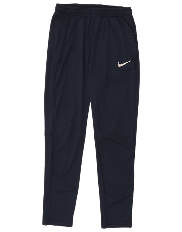 Pantaloni da tuta Nike Dri Fit da uomo, grandi, in poliestere blu navy