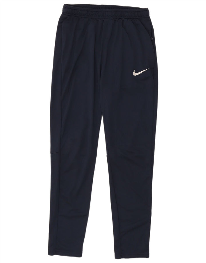 Pantaloni da tuta Nike Dri Fit da uomo, grandi, in poliestere blu navy