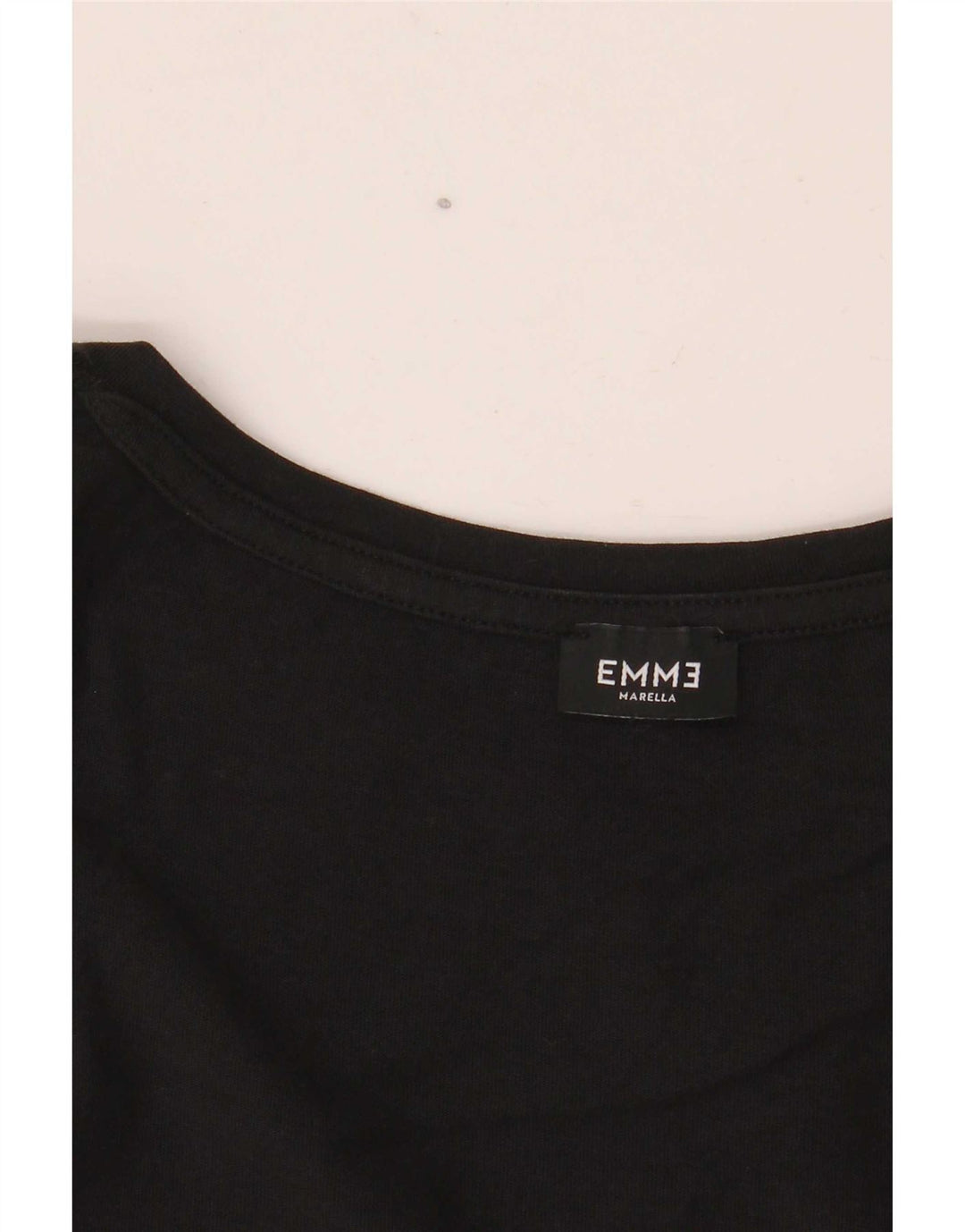 Top grafico EMME da donna Marella manica 3/4 UK 12 medio nero