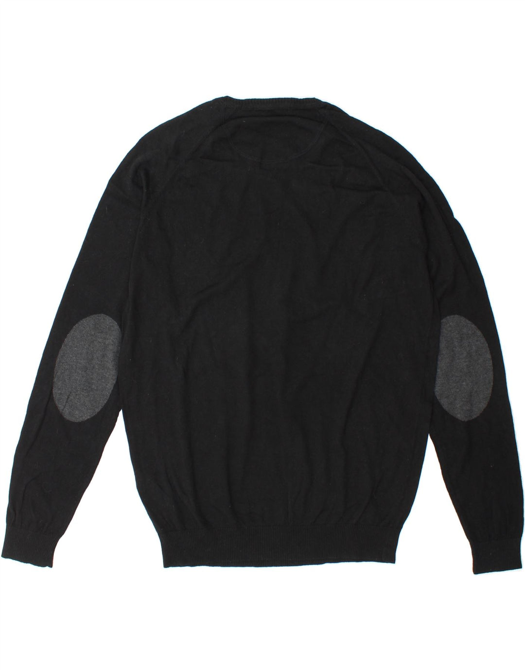 ZARA Mens Crew Neck Jumper Sweater XL Black Cotton Vintage Zara and Second-Hand Zara from Messina Hembry 