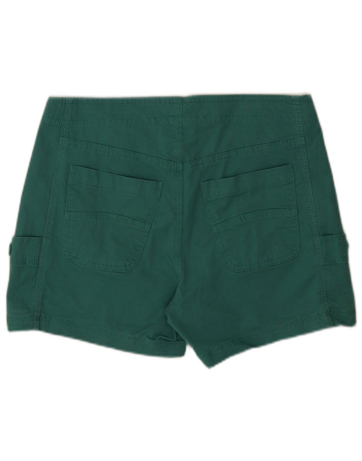 Pantaloncini cargo da donna Weird Fish UK 10 piccoli W34 cotone verde