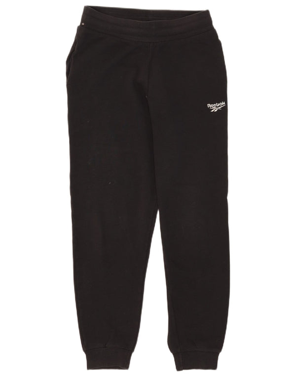 Pantaloni da tuta da donna Reebok Joggers UK 8/10 Small Black Cotton