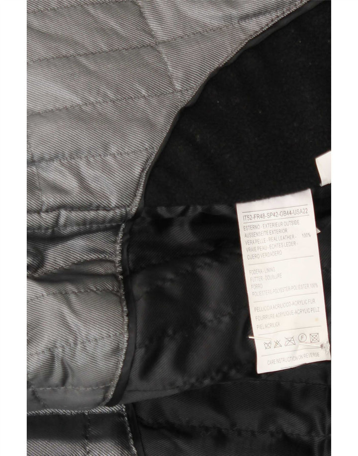 Giacca in pelle da uomo Zarro IT 52 XL Nera