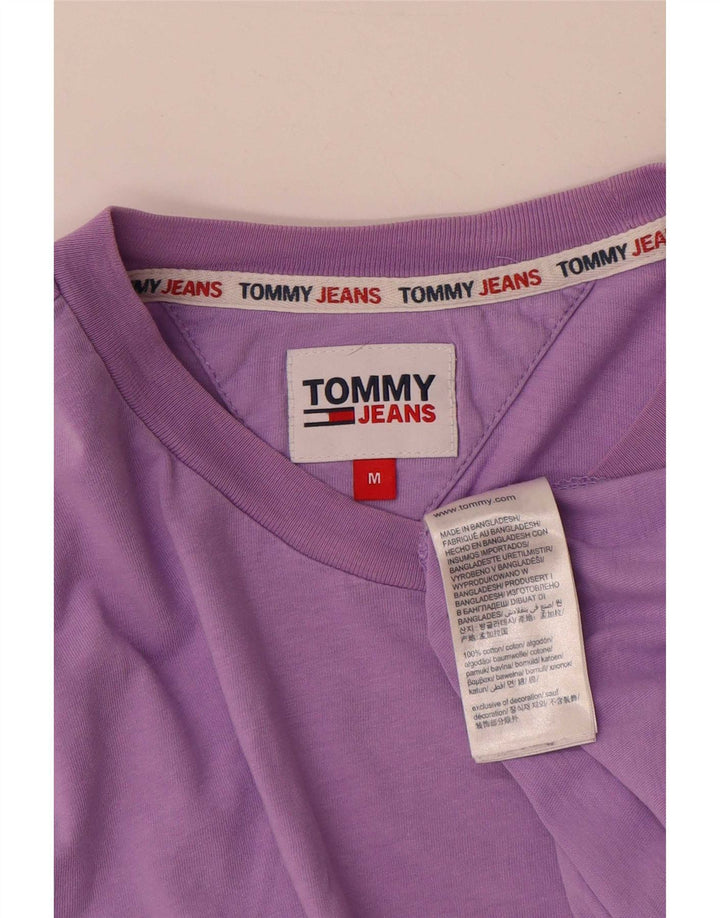 T-shirt da uomo Tommy Hilfiger Top in cotone viola medio