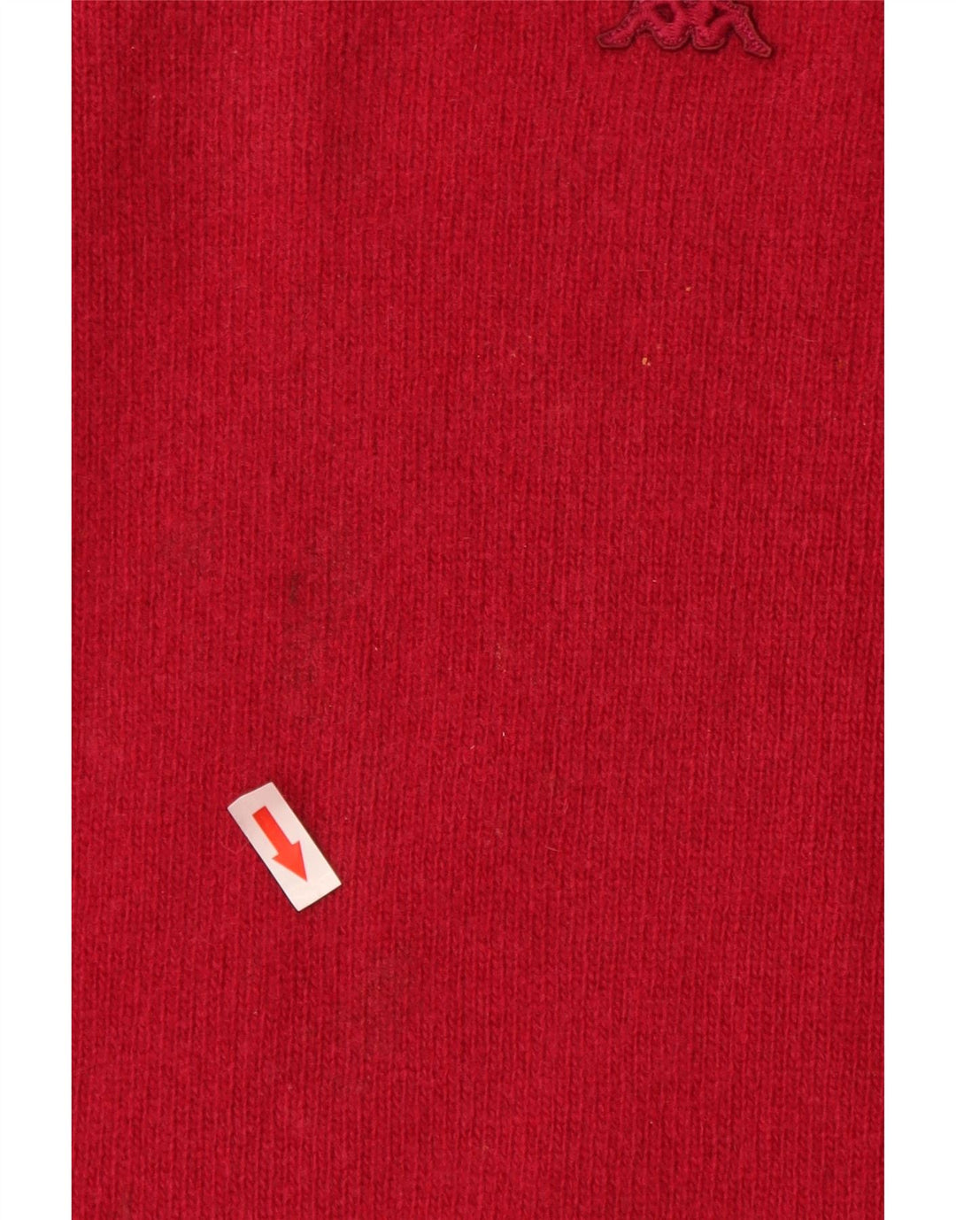 Maglione Kappa da uomo con scollo a barchetta, grande, in lana d'agnello rossa