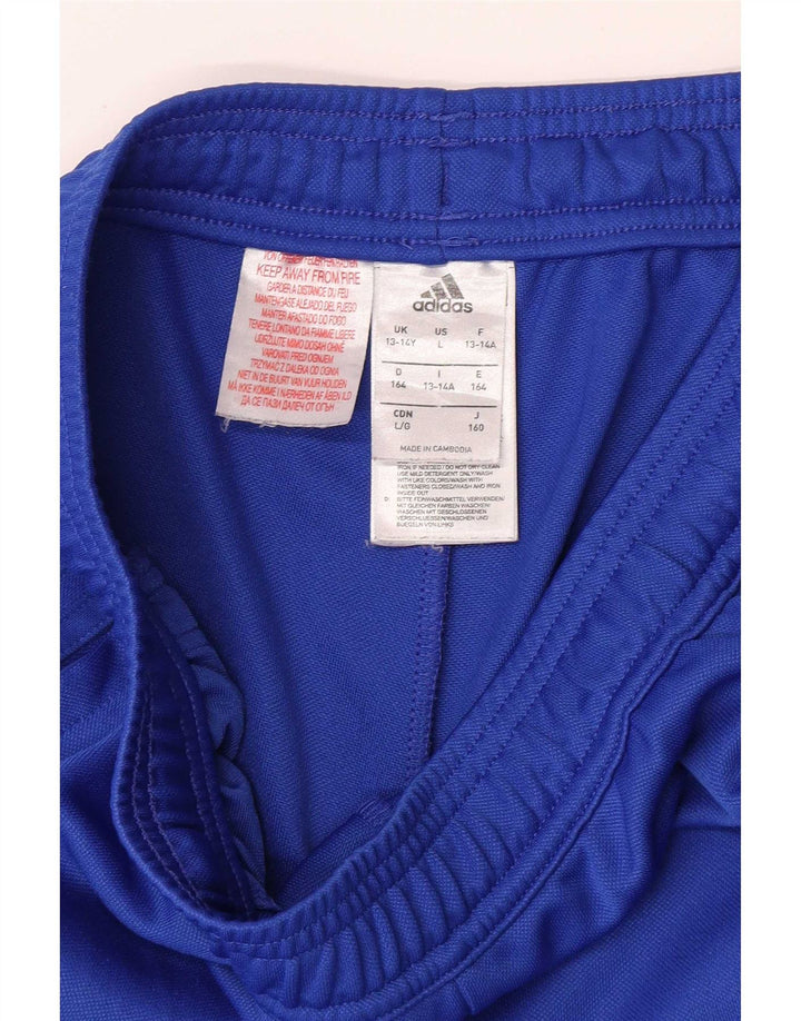 Pantaloni da tuta Adidas Slim Fit da ragazzo 13-14 anni in poliestere blu