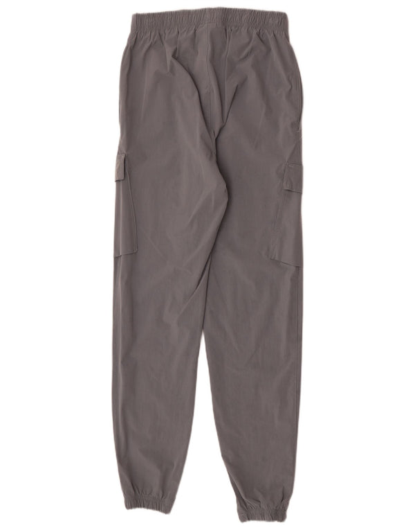 Pantaloni della tuta cargo Nike da uomo, pantaloni da jogging, piccoli, in nylon grigio