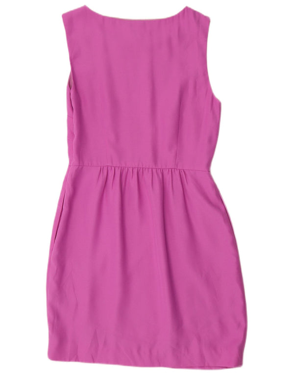 Abito tubino senza maniche da donna J. Crew US 2 XS poliestere viola