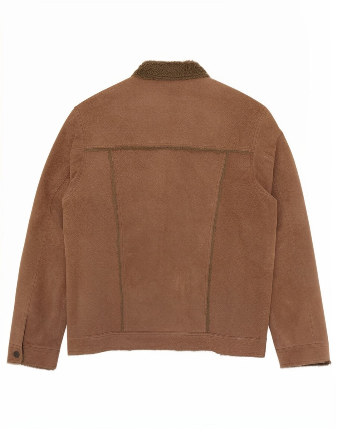 Giacca in pelle Sherpa da uomo Borsani UK 40 grande in pelle marrone